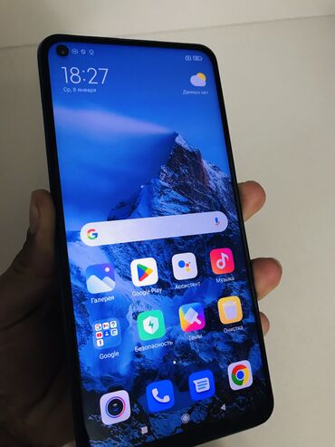 Redmi: Redmi, Redmi Note 9, Б/у, 128 ГБ, цвет - Голубой, 2 SIM