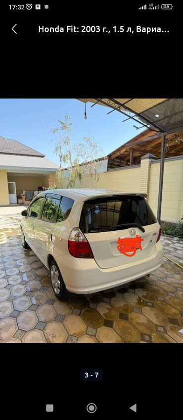 Honda: Honda Fit: 2003 г., 1.5 л, Вариатор, Бензин, Хэтчбэк
