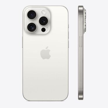 iphone 11 цена бишкек: IPhone 15 Pro, Колдонулган, 256 ГБ, White Titanium, Кабель, 100 %