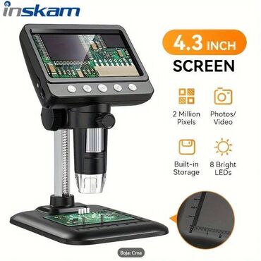 Ostali uređaji: INSKAM digitalni mikroskop
Novo.
mikroskop je bele boje