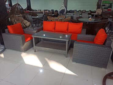 Bağ divan və kreslo dəstləri: Yeni, 2 kreslo, Divan, Metal, Azərbaycan — 3