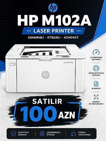 Ofis avadanlığı: HP LaserJet Pro M102a lazer printer - Səmərəli, etibarlı və kompakt — 1