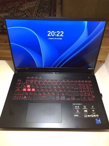 Apple MacBook: ASUS TUF Gaming F17 oyun noutbuku - 17.3" ekran, FHD 144 Hz (etiketdə