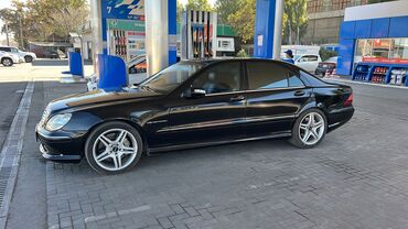 мерседес в аварийном состоянии: Mercedes-Benz S-Class: 2003 г., 5.4 л, Автомат, Бензин, Седан