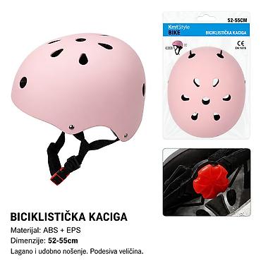 KMT Biciklistička kaciga roze 2008882 Dečja biciklistička kaciga koja