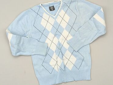 błękitny sweterek: Sweater, H&M, 8 years, 122-128 cm, condition - Good