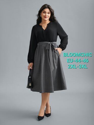 barbolini haljine: 2XL (EU 44), color - Black, Long sleeves