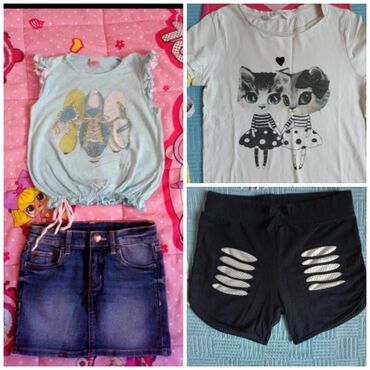 narukvice za devojčice: Set: T-shirt, Skirt, 134-140