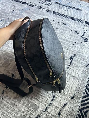cd card: Рюкзак Coach Signature, компактный городской формат. - Цвет: черный с — 1