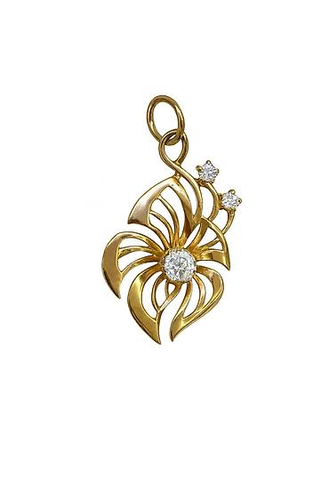 amber elixir: Подвеска из красного золота 585 с цирконом Артикул: 30936 — 1
