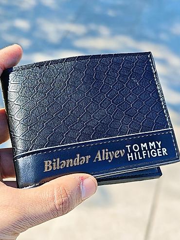pul qabları: Personalizə olunan dəri pulqabı - Material: teksturalı qara dəri — 2