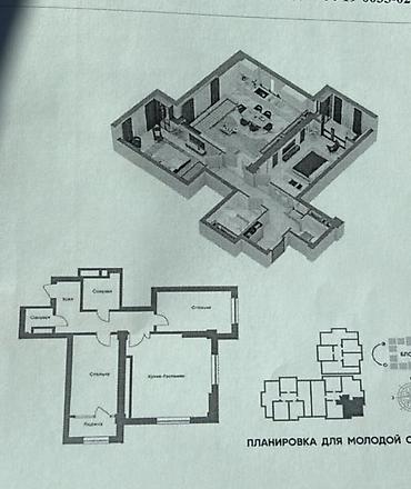 Продажа квартир: 3 комнаты, 75 м², Технопарк Элитка, 11 этаж, ПСО (под самоотделку) — 2