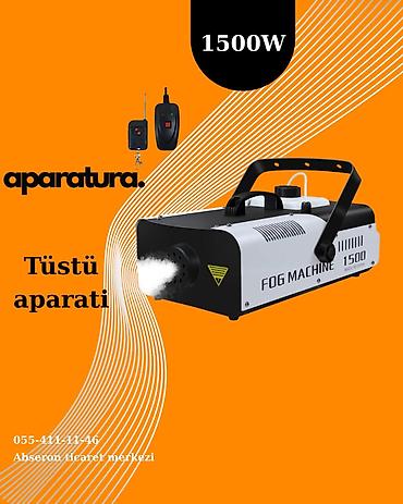 dj standı: 💨 **Tüstü effekti ilə səhnəni canlandırın!** **1500W Tüstü Aparatı — 1