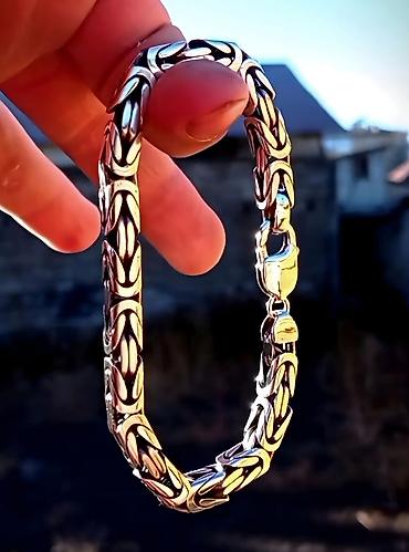 Серебряные цепочки: Серебряный Бисмарк 150 гр 55 см Ручная работа Серебро 925 проба — 17