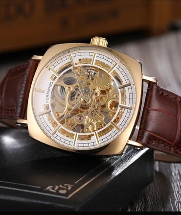 часы золотые с бриллиантами: Механика кожаный ремешок оригинал продам за 1500 самавызов