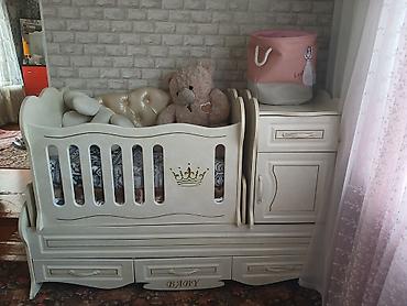 Эмерек: Детский комплект мебели «BABY» в классическом стиле (цвет слоновой — 1