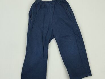 Spodnie dziecięce 2-3 lat, stan - Zadowalający, wzór - Jednolity kolor, kolor - Niebieski