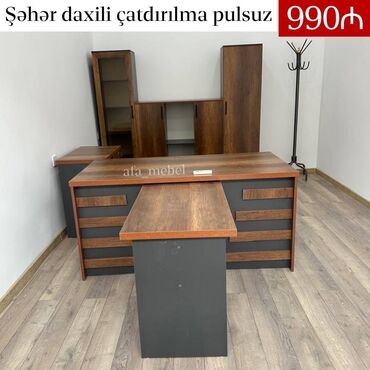 Masa və oturacaq dəstləri: Müdür masası desti 990 azn Yeni və Anbardan Satış Çatdırılma şəhər