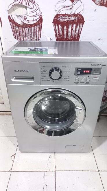 Bilərziklər: Paltaryuyan maşın Daewoo, 7 kq, İşlənmiş, Avtomat, Ödənişli çatdırılma