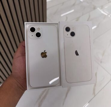 Apple iPhone: IPhone 13, 128 GB, Ağ, Zəmanət, Simsiz şarj, Face ID