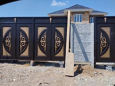 Откатные ворота: Ворота Ворота Распашные, Штампованный Кыргыз оймо баардык турун — 9