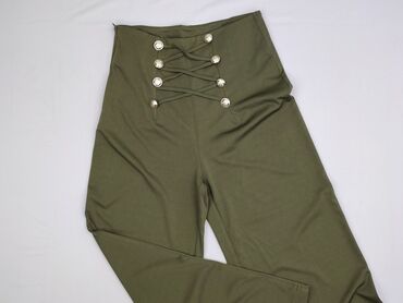 legginsy marszczone na posladkach: Material trousers for women, size L