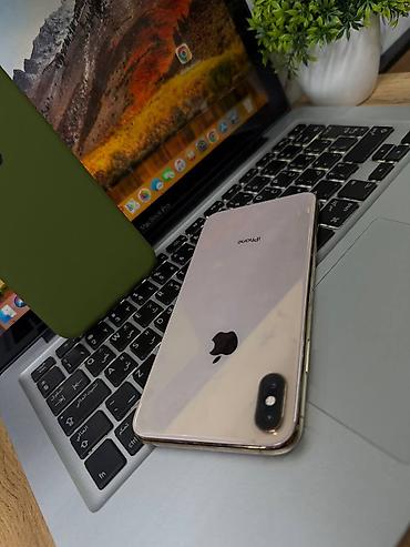Apple iPhone: IPhone Xs Max, Б/у, 64 ГБ, Золотой, 76 % — 13