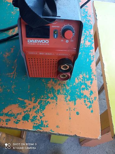 işlənmiş alətlər: DAEWOO DW 230 – invertor tipli qaynaq aparatı Xüsusiyyətlər: - — 5