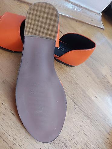 Basanoşka və səndəllər: Zara, Ölçü: 39, rəng - Narıncı, Yeni — 4