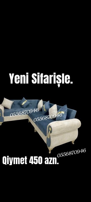 Divan və kreslo dəstləri: Yeni, Künc divan, Divan, Bazalı, Açılan — 9
