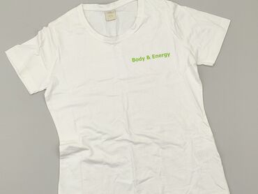 eleganckie białe bluzki z żabotem: T-shirt, L, stan - Bardzo dobry