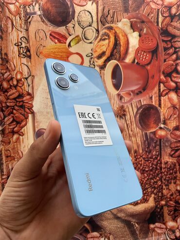 redmi 12 s: Redmi 12, 256 GB, rəng - Göy, Sensor, Barmaq izi, İki sim kartlı