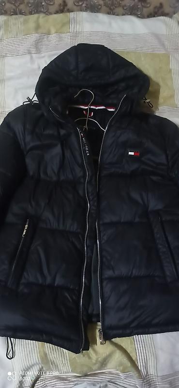 Куртки: Пуховик Tommy Hilfiger, мужской - Цвет: черный, матовый с легким — 2
