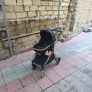 Araba-beşiklər: Uşaq arabası – Belecoo brendi - Rəng: qara, qızılı/bronza çərçivə - — 2