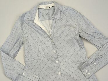 błękitne bluzki damskie: Koszula Damska, H&M, M, stan - Dobry