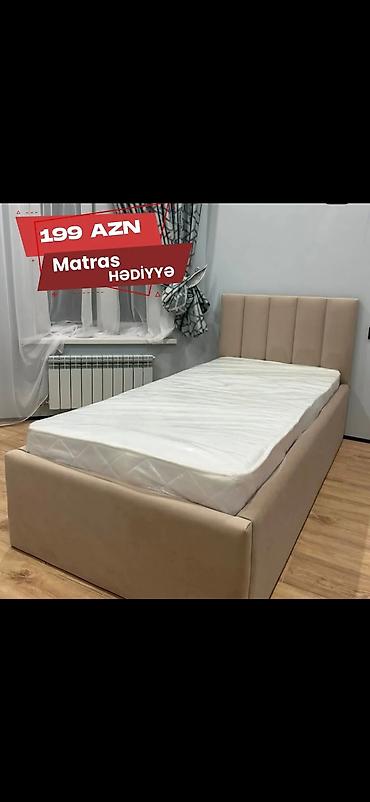 uşaq üçün matras: Məhsul: Yumşaq başlıqlı tək çarpayılar (müxtəlif modellər) - Modern — 1