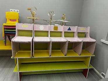 Детские шкафы: Детская гарнитура, Б/у, Для девочки, Для мальчика, Дерево, цвет - Желтый — 10