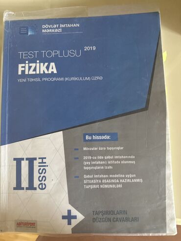 Təhsil, elm: Fizika 1ci hissə test toplusu