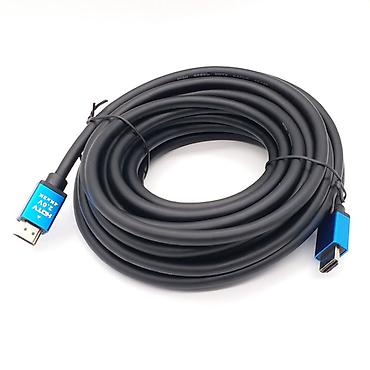 iphone cable: Кабель HDMI - HDMI (male-male) v. 2.0 4K x 2k Blue/Black 15 м — 1