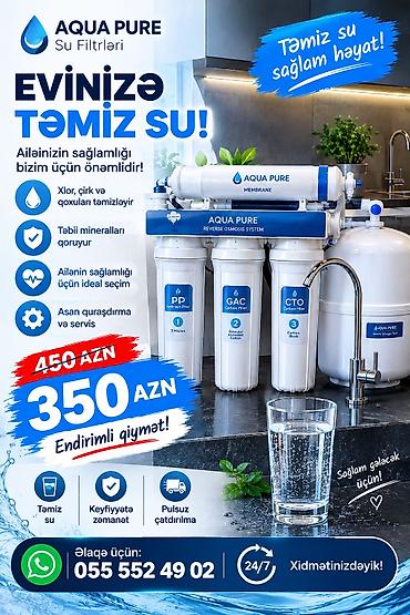 Aqua Pure Su Filtrləri – Evinizə təmiz su! • Reverse Osmosis (RO)