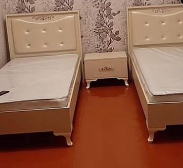 tek oturacaq: Oğlan və qız üçün, İşlənmiş, 2 təknəfərlik çarpayı
