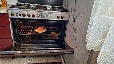 istilik panelləri: Indesit kombi qaz‑elektrik soba və plitə - Üst hissə: 4 ocaq gözü – 2 — 1