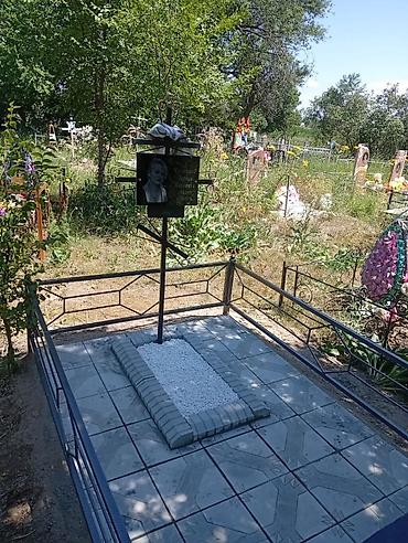 захоронение: Облицовка надгробий, Изготовление табличек, Уход за могилами | Металл, Мраморная крошка, Мозаика | Оформление, Установка — 3