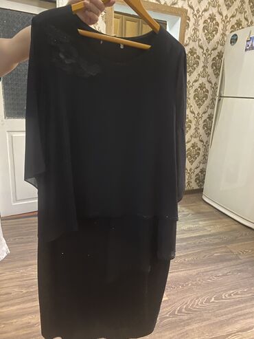 Женская одежда: Вечернее платье, Миди, 6XL (EU 52)