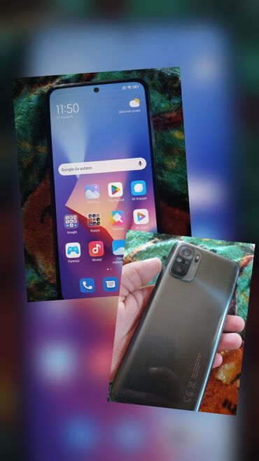 Saab: Redmi Note 10, 64 ГБ, цвет - Серый, Отпечаток пальца