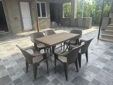 seyf qapı ikinci əl: Balkon üçün, Yeni, Açılan, Dördbucaq masa, 6 stul
