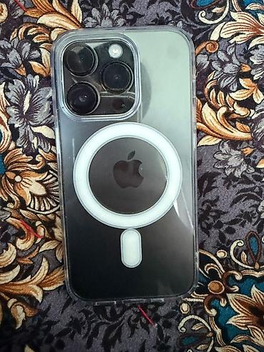 Apple iPhone: IPhone 14 Pro, Б/у, 128 ГБ, Черный, Чехол, 87 % — 6