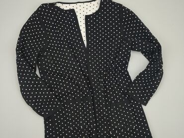 czarne bluzki z dekoltem w serek: Knitwear, XL (EU 42), condition - Perfect