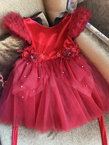 duz donlar: Детское платье цвет - Красный