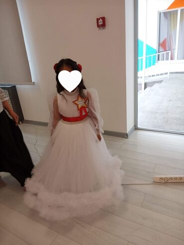 мини юпка: Балдар көйнөгү, түсү - Ак